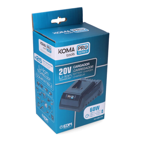 CARGADOR DE BATERIA 60W KOMA TOOLS - Imagen 2