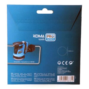 KIT 5 LIJAS PARA LIJADORA EXCÉNTRICA 08780 KOMA TOOLS