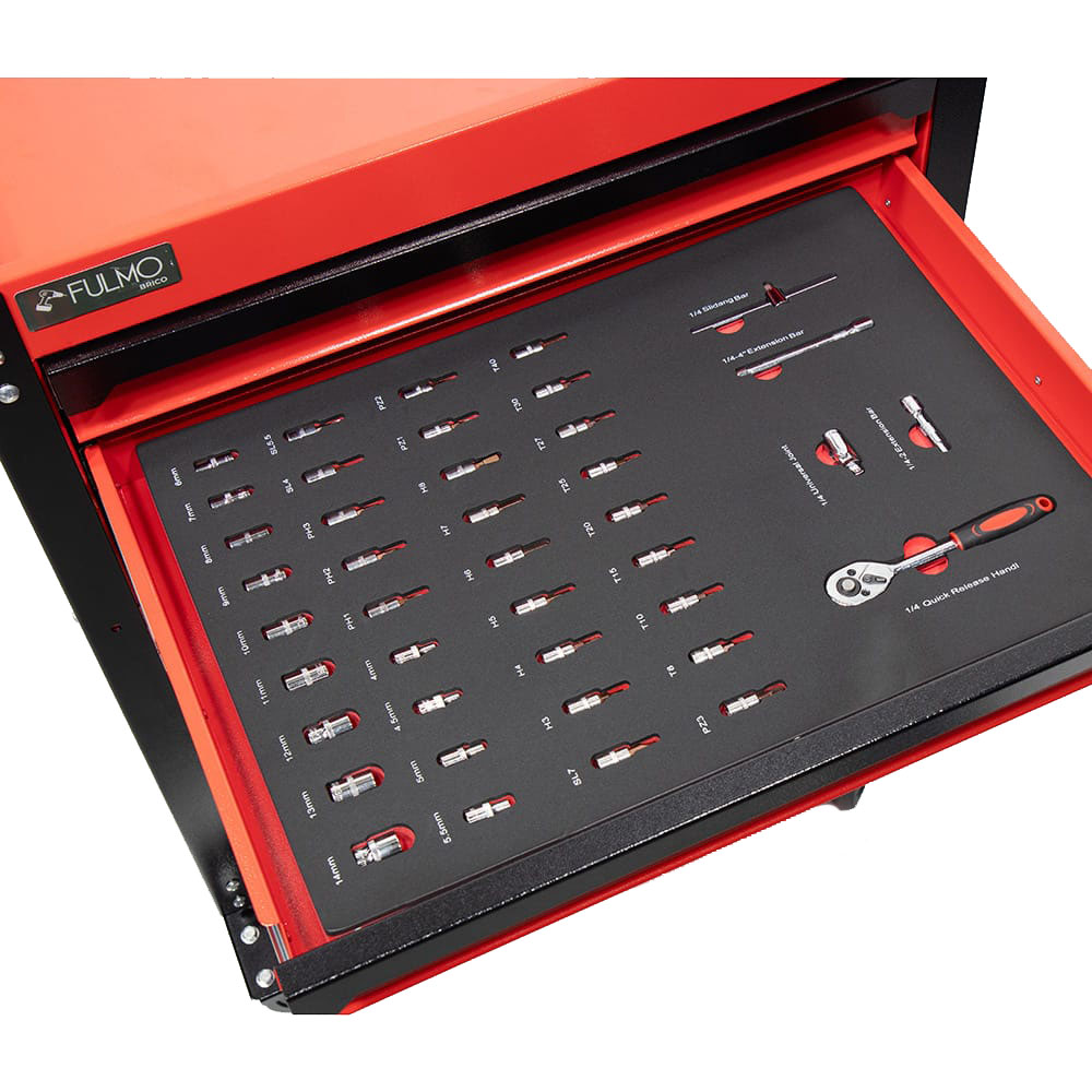 CARRO PARA HERRAMIENTAS DE 83 PIEZAS 309010201 FULMO BRICO - Imagen 3