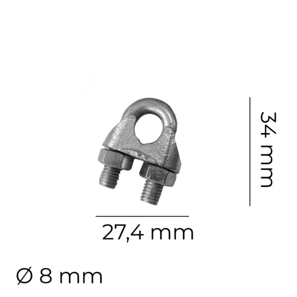 SUJETACABLES 8mm 5/16" EDM