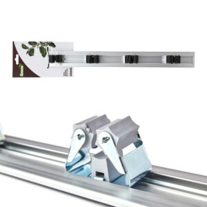 COLGADOR DE ALUMINIO PARA 4 HERRAMIENTAS 48x5,5x1cm
