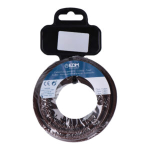 CABLE CORDÓN TUBULAR 2x0.75mm MARRÓN 5m