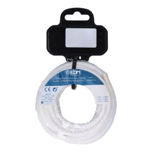 CABLE CORDON TUBULAR 2x0,75mm BLANCO 5m