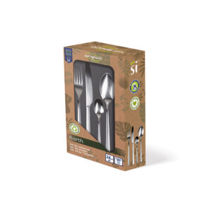 SET 24 unid. CUBERTERIA DE ACERO INOXIDABLE RECICLADO BRILLO EARTH SG7775 SAN IGNACIO