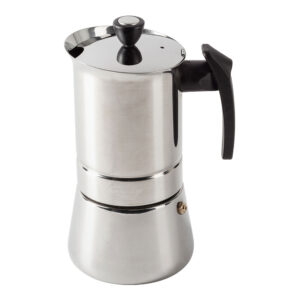 CAFETERA 4 TAZAS ACERO INOX MOODS SG-3593 SAN IGNACIO