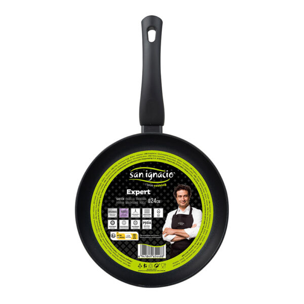 SARTEN 24 cm ALU FORJADO IND NEGRO EXPERT SG-6236 SAN IGNACIO - Imagen 4