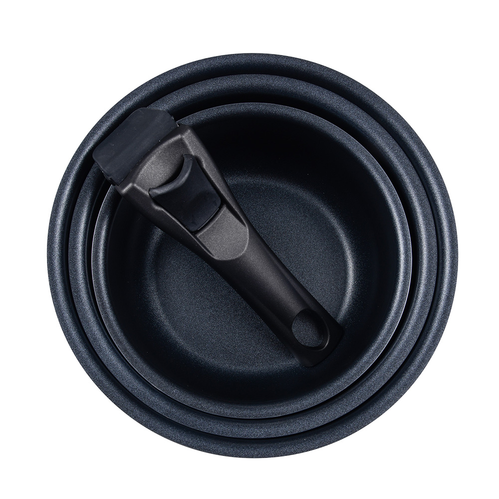 SET 3 CAZOS (Ø16+Ø18+Ø20cm) CLICK & COOK BERGNER - Imagen 2