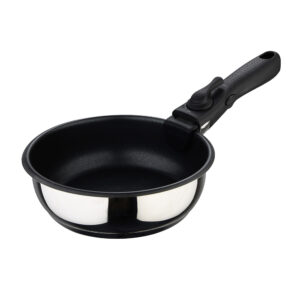 SET 3 SARTENES (Ø18x6cm/20x6cm/Ø24x6,5cm) ACERO INOXIDABLE CLICK & COOK BERGNER