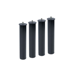 JUEGO 4 PATAS CANAPE PT26 Ø50x275mm SIN RUEDA, NEGRO 96406 MICEL