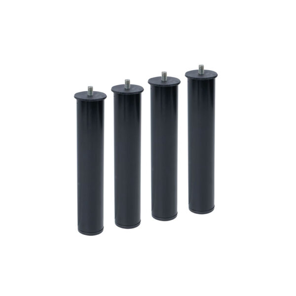 JUEGO 4 PATAS CANAPE PT26 Ø50x275mm SIN RUEDA, NEGRO 96406 MICEL
