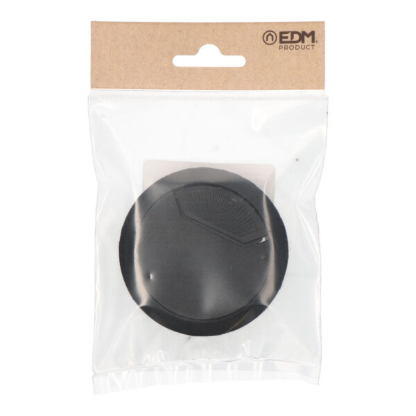 BLISTER TAPON PASACABLES TPC01 Ø60x22mm NEGRO 90324 EDM