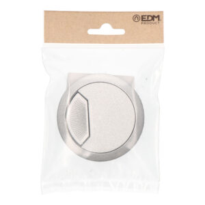 BLISTER TAPON PASACABLES TPC01 Ø60x22mm PLATA 90620 EDM