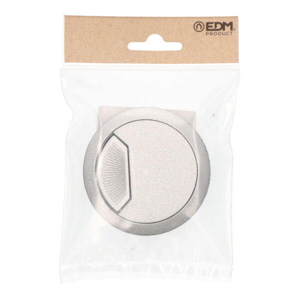 BLISTER TAPON PASACABLES TPC01 Ø60x22mm PLATA 90620 EDM