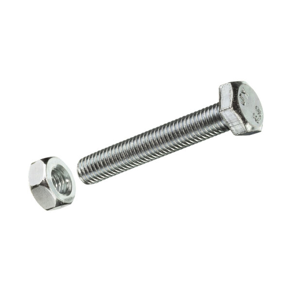 CAJA S 6 unid. TORNILLO METRICA CAB HEX+TUERCA CINC M 6x30mm FADIX