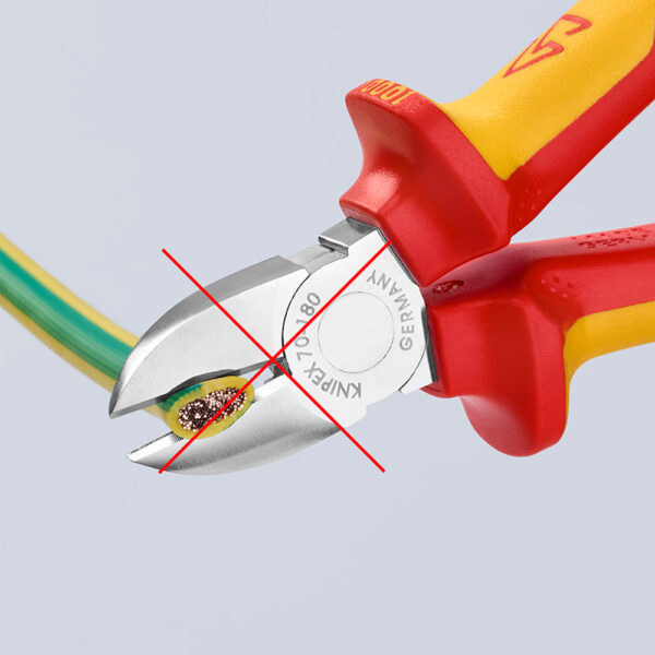 ALICATES CORTE DIAGONAL 180x56x20mm. 7006180 KNIPEX - Imagen 2