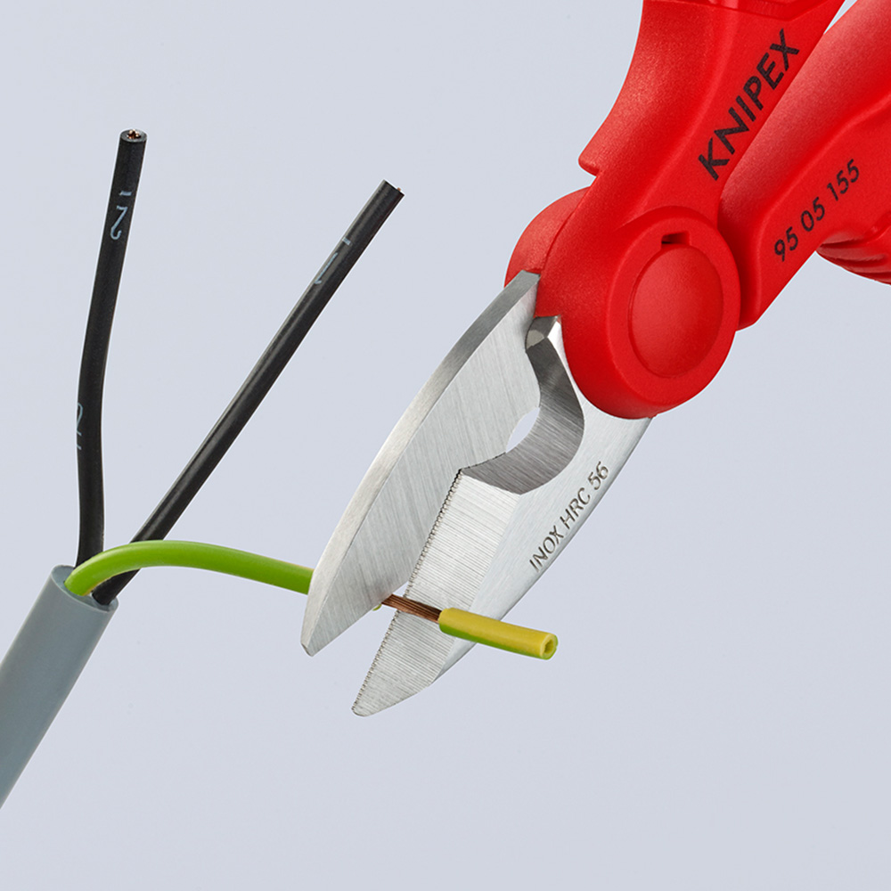 TIJERAS DE ELECTRICISTA 130x32x155mm 9505155SB KNIPEX - Imagen 4