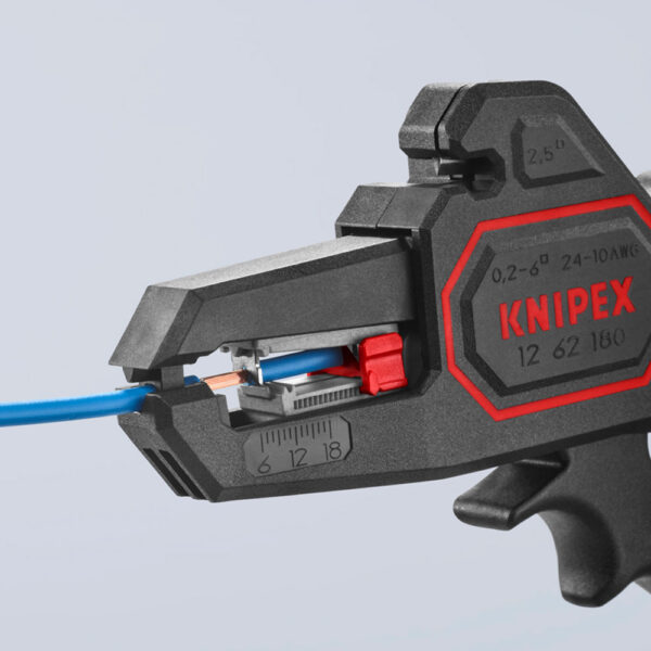 ALICATES PELACABLES AUTOMÁTICOS 180x75x21mm.1262180SB KNIPEX - Imagen 6