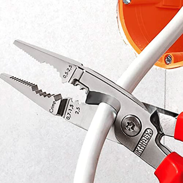 ALICATES PARA INSTALACIONES ELÉCTRICAS 200x85x20mm 1386200SB KNIPEX - Imagen 2