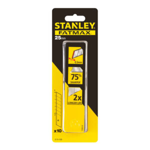 HOJAS PARA CÚTER 25mm. 10 HOJAS 2-11-725 STANLEY