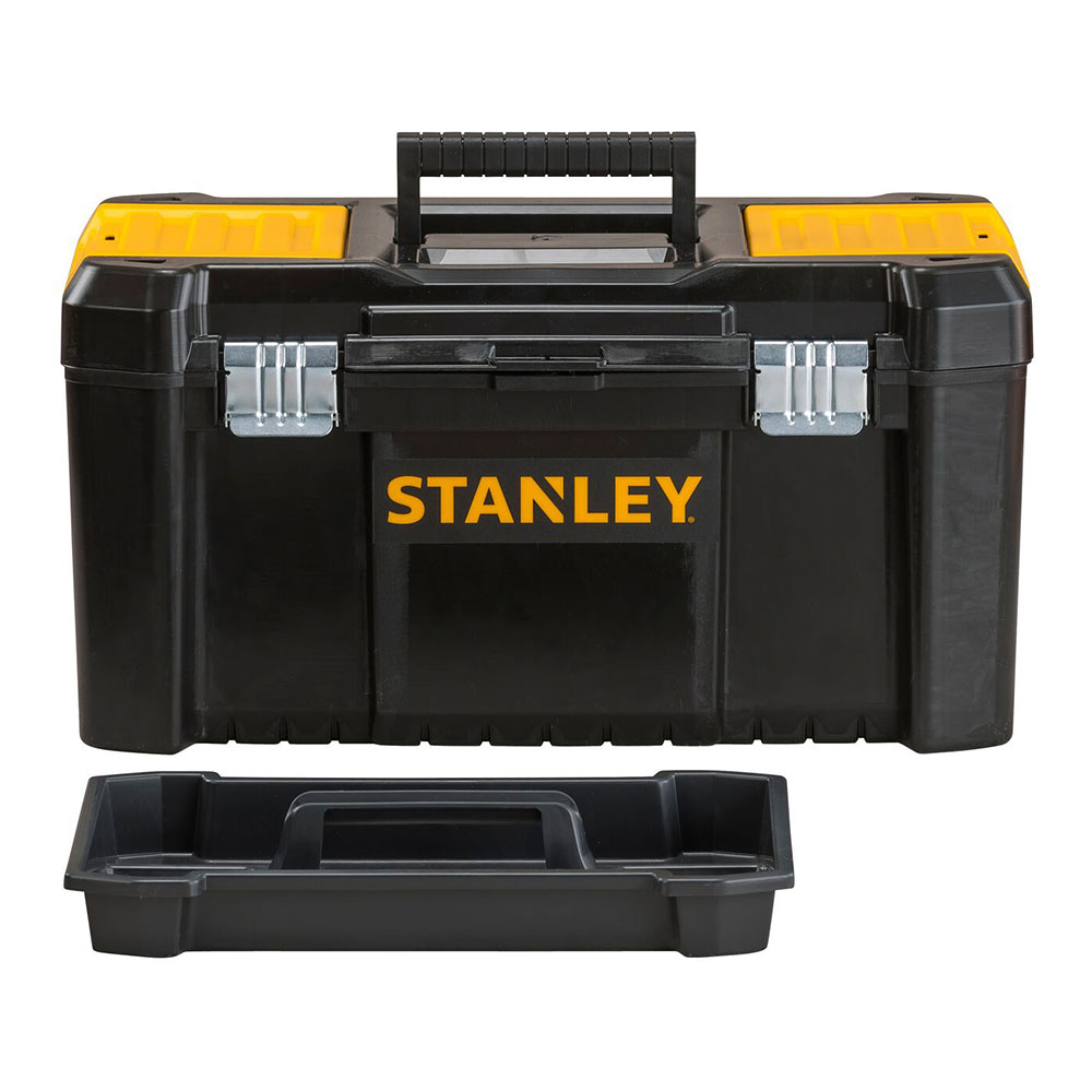CAJA DE HERRAMIENTAS DE PLÁSTICO 19"/48cm CON CIERRES DE METAL STST1-75521 STANLEY