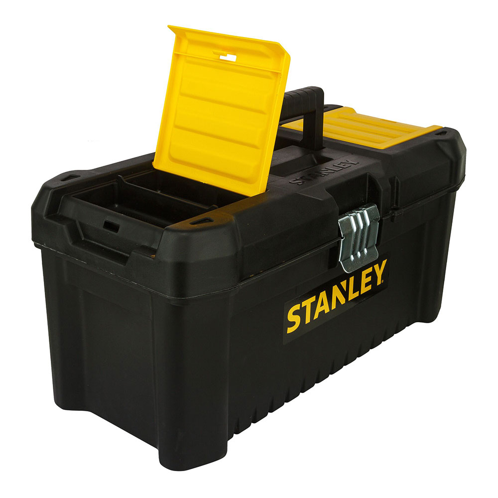 CAJA DE HERRAMIENTAS DE PLÁSTICO 16"/40cm CON CIERRE DE METAL STST1-75518 STANLEY