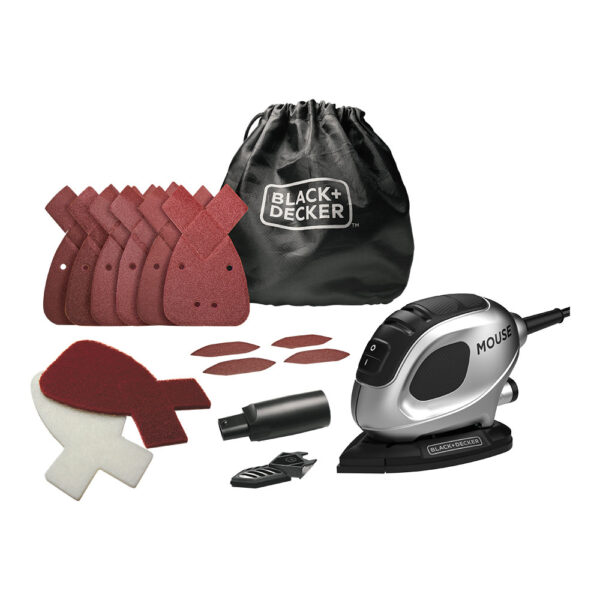 S.OF. LIJADORA DE DETALLE MOUSE® 55W. SILVER EDITION. BEW230SBC-QS BLACK+DECKER