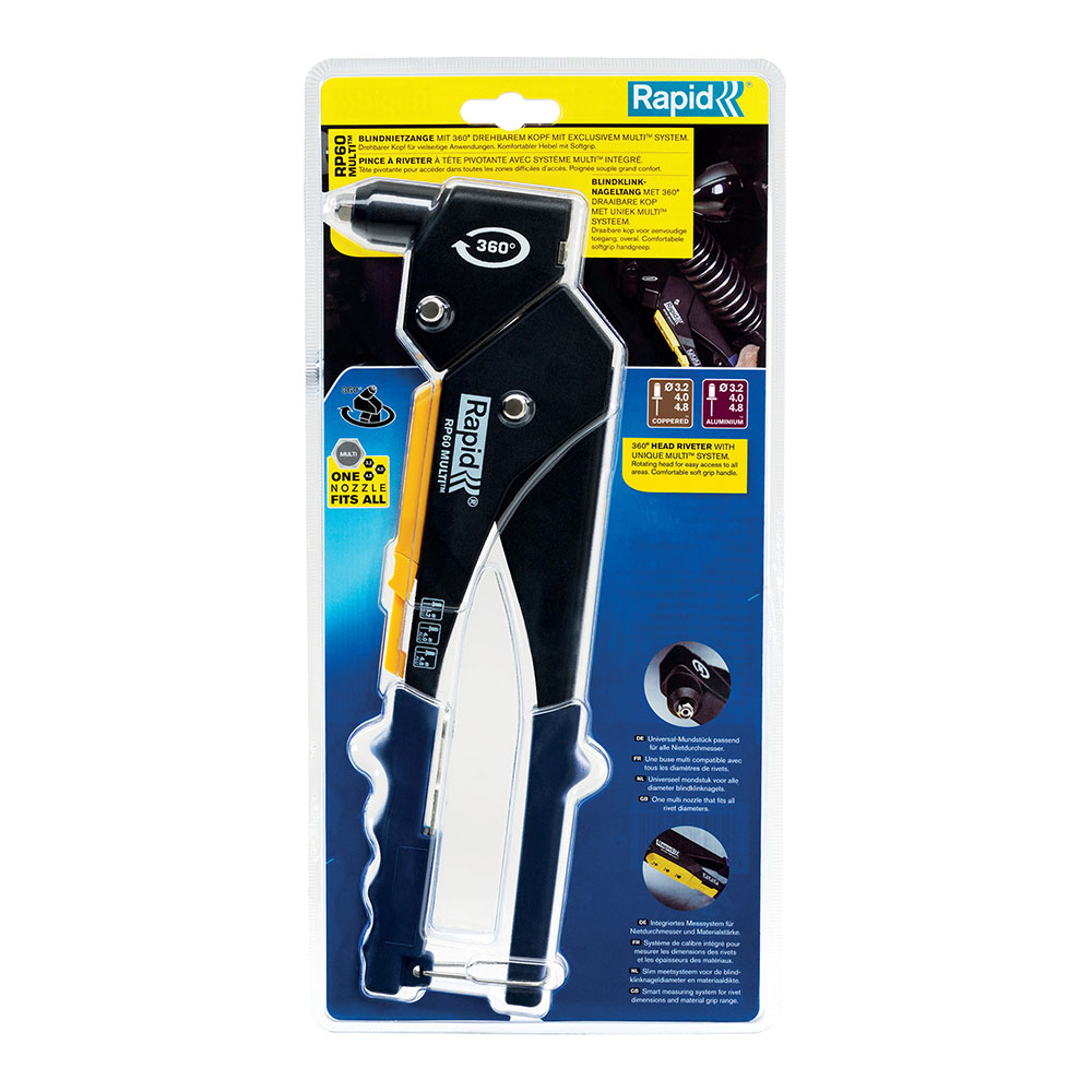 REMACHADORA MANUAL RP60 CABEZAL GIRATORIO MULTI 5001126 RAPID - Imagen 5