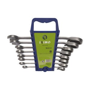 JUEGO 8 LLAVES COMBINADAS CARRACA/FIJA 8-19mm 18-8-H