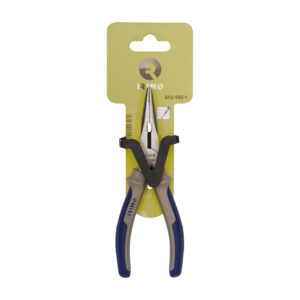 ALICATE DE BOCA SEMI REDONDA CON MANGO BIMATERIAL, 161mm 612-160-1