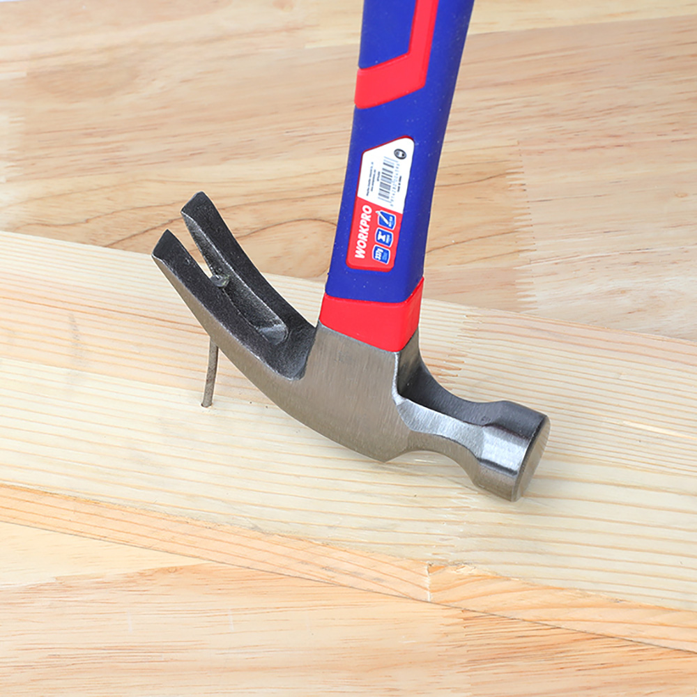 MARTILLO DE CARPINTERO DE 450g CON MANGO DE FIBRA DE VIDRIO. WORKPRO - Imagen 5