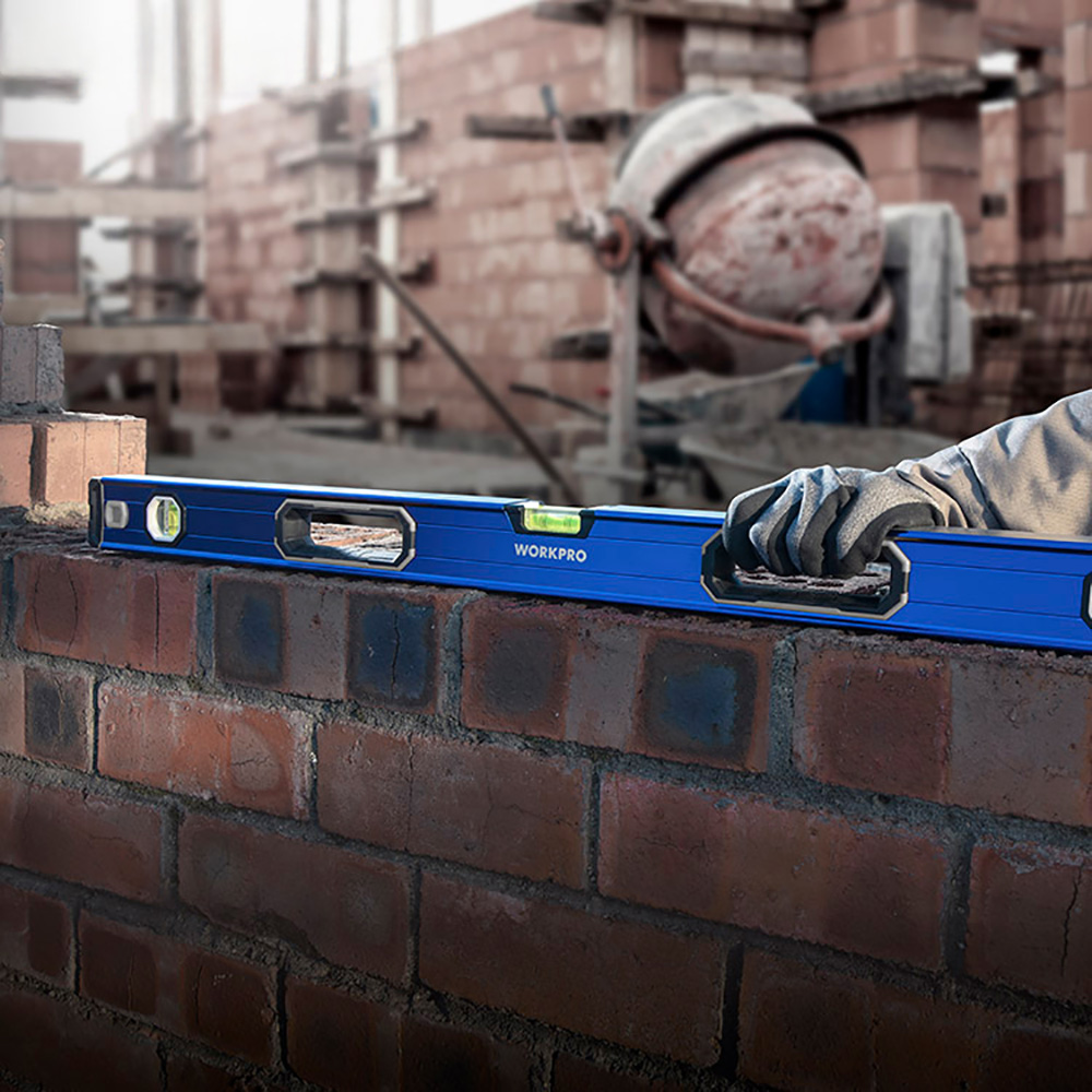NIVEL DE BURBUJA C/BASE MÁGNETICA 60cm PRO. WORKPRO - Imagen 5