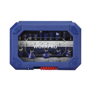 FRESA PARA MADERA 6,35mm, JUEGO 15 PIEZAS. WORKPRO