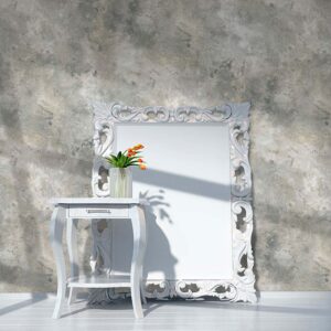ROLLO PAPEL PINTADO ALTA CALIDAD TEXTURA CEMENTO GRIS 0,53x10m 2054-4 ICH