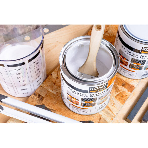 ESMALTE MULTISUPERFICIES NEGRO MATE 750 ml KOMA TOOLS - Imagen 2