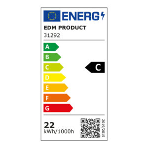 TUBO LED T8 22W 3.540Lm 6.500K LUZ FRIA CLASE C EDM