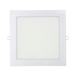 DOWNLIGHT LED EMPOTRABLE CUADRADO 20W LUZ FRIA 6400K 1500lm CROMADO 22x22cm EDM