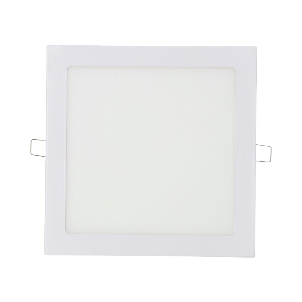 DOWNLIGHT LED EMPOTRABLE CUADRADO 20W LUZ DIA 4000K 1500lm COLOR BLANCO 22x22cm EDM