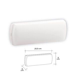APLIQUE EMERGENCIA LED 150lm 3W 6 LEDS 0,5W 25,5x9x5cm EDM