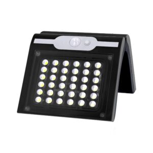 APLIQUE SOLAR 2W 220Lm 6.500K CON SENSOR COLOR NEGRO
