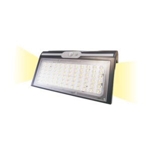 APLIQUE SOLAR 6W 430Lm 6.500K CON SENSOR COLOR NEGRO EDM