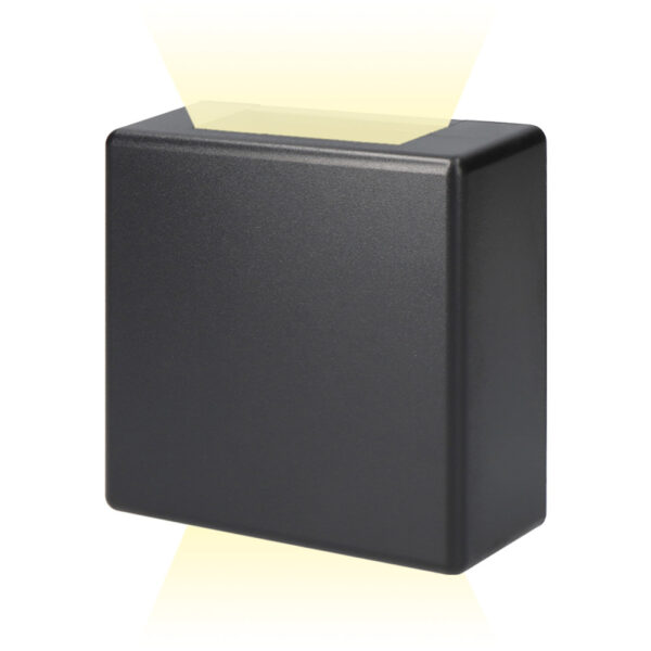 APLIQUE LED 3W 237lm 4000K LUZ DIA IP54 11.5x11.5x5cm CUADRADO 2 PROYECCIONES EDM