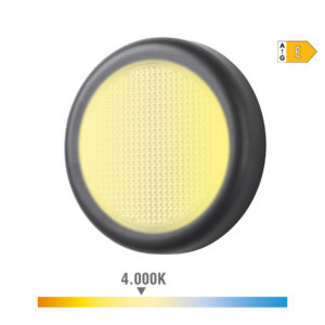 APLIQUE LED 6W 450lm 4000K LUZ DIA IP65 Ø14x2,8cm REDONDO EDM