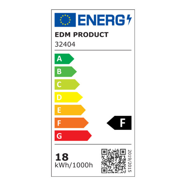 APLIQUE OVAL LED 18W 1820lm 4.000K 10,2x4,5x23cm EDM - Imagen 2