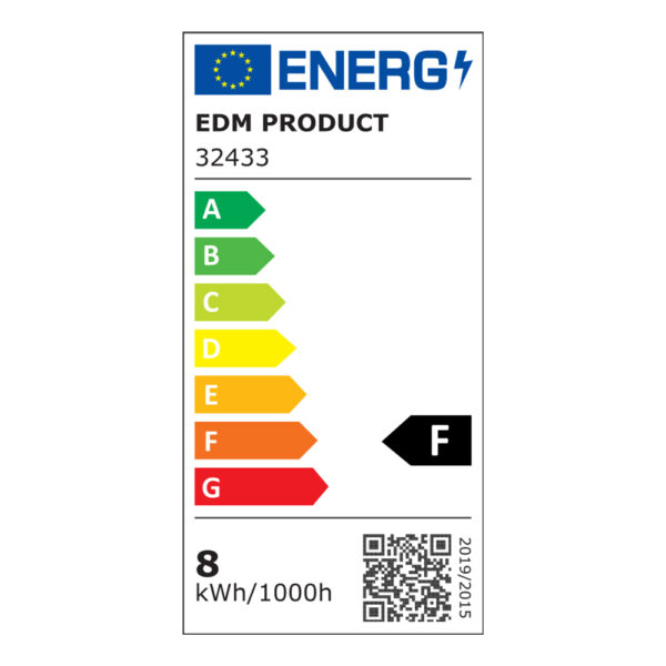 LÁMPARA DE PARED DE LED 8W 800Lm 4.000K LUZ DÍA 40x12,8x5,10cm EDM - Imagen 3