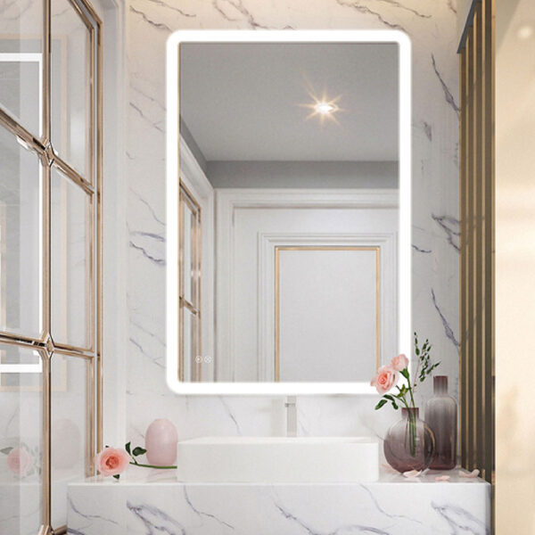 ESPEJO RECTANGULAR CON LED 20W 80x60cm EDM - Imagen 2