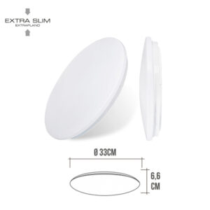 APLIQUE LED DE SUPERFICIE 18W 6500K Ø33x6,6cm EDM