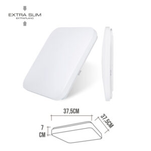 APLIQUE SUPERFICIE LED EXTRAPLANO 24W 4000K 37,5x37,5x7,1cm EDM