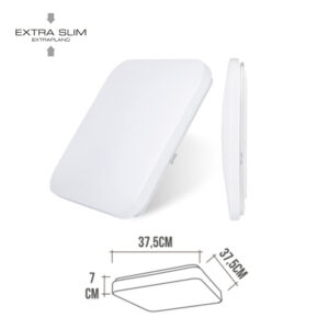 APLIQUE SUPERFICIE LED EXTRAPLANO 24W 6500K 37,5x37,5x7,1cm EDM
