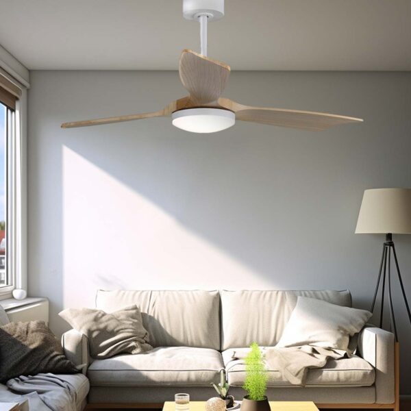 VENTILADOR DE TECHO MODELO BÁLTICO CON 3 ASPAS DE MADERA Ø132cm - Imagen 5