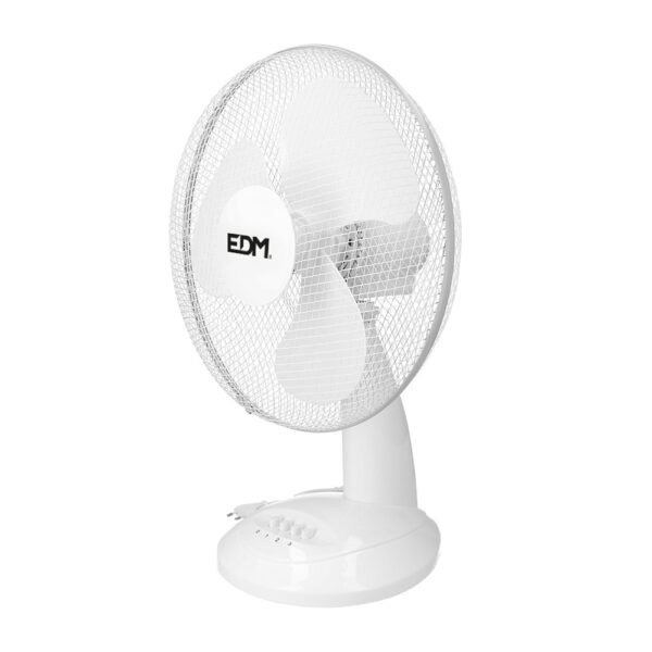 VENTILADOR DE SOBREMESA. COLOR BLANCO. POTENCIA: 45W ASPAS: Ø40x61cm EDM